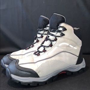 Lands End Off White/Black Winter Boots